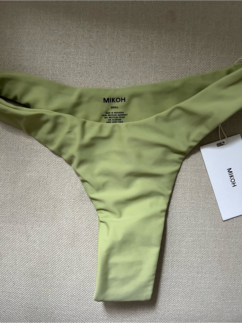 Mikoh Green High-Cut Bikini Bottom